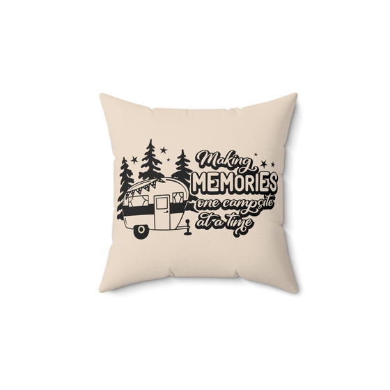 Making Memories One Campsite at a Time, Camping pillow, RV Decor, Camper Pillows, camping pillow, Travel Pillow, Motorhome décor, Road Trip