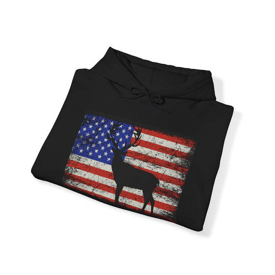 American Flag, Adult Unisex Hoodie, Distressed Flag, Pull Over Hoodies, USA Flag, Patriotic Gift Ideas,, Gifts Under 40, American, Hunting