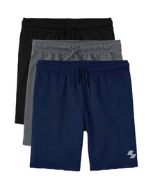  The Children's Place Boys' Athletic Basketball Shorts 3 Pack NWT $39  L 10-12