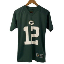  NFL Team Apparel Shirt Womens Large Green Bay Packers Aaron Rodgers 12 Jersey