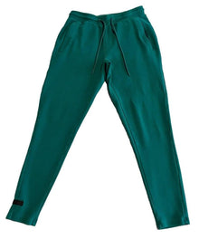  Alphalete Joggers Sweatpants Mens Size Medium Teal Green Drawstring Zip Pockets