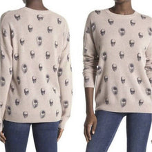  Skull Cashmere Women’s Soft Cozy Skull Print Sweater XS 100% Cashmere