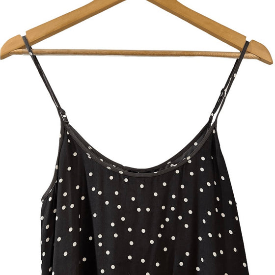 ATM 100% Silk Black White Polka Dot Slip Dress. NWT. Size Medium - $375 MSRP