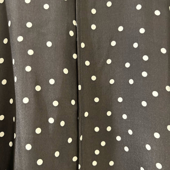 ATM 100% Silk Black White Polka Dot Slip Dress. NWT. Size Medium - $375 MSRP